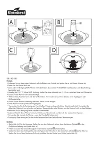 Notice FLORABEST HG00372D Plaque de grill