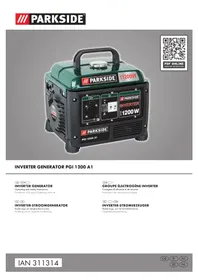 Notice PARKSIDE PGI 1200 A1 Générateur