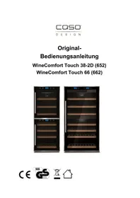 Notice CASO WINEMASTER TOUCH 382D Bodega