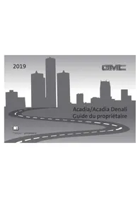 Notice GMC ACADIA (2019) Voiture