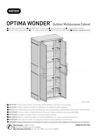 Notice KETER OPTIMA WONDER Abris de jardin