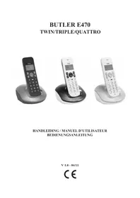 Notice TOPCOM BUTLER E470 Telefoon