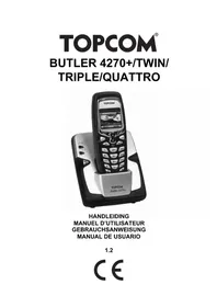 Notice TOPCOM BUTLER 4270+ Teléfono