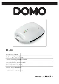 Notice DOMO DO9166C Tosti-ijzer