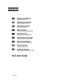 Notice FRANKE FCT 4101 N XS ψυγείο