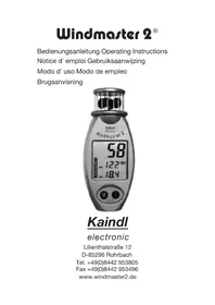 Notice Kaindle WINDMASTER 2 Station Météo