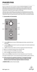 BEHRINGER Phaser PH9 - Système hifi