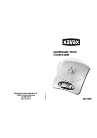 Notice Xavax MAYA 92691 Balances de cuisine