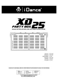 Notice iDance PARTY BOX XD25 Système de karaoké