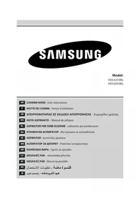 Notice SAMSUNG HDC6255BG κουκούλα κουζίνας
