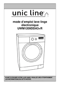 Notice UNIC LINE UWM1209DDA3+R Machine à laver