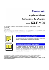 PANASONIC KXP7100 - Imprimante