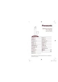 Notice PANASONIC EH2513 Gesichtspflegegerät