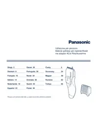 Notice PANASONIC ER2061 Prerës mjekrre