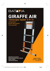 Notice Batavia GIRAFFE AIR 3.91 échelle