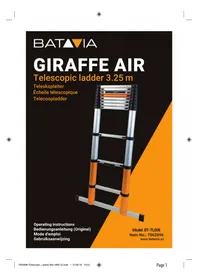 Notice Batavia GIRAFFE AIR 3.25 échelle