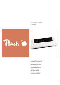 Notice Peach PH310 Appareils à emballage sous vide
