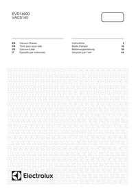 Notice ELECTROLUX EVD14900OX Appareils à emballage sous vide