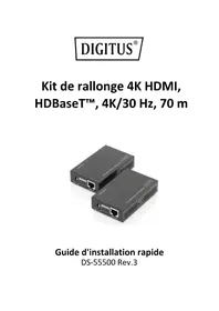Notice Digitus DS55500 Extension audio/video