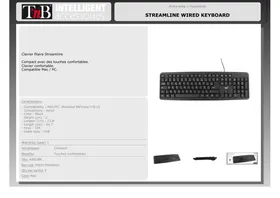 Notice TNB KBSUBK Clavier