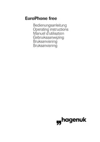 Notice Hagenuk EUROPHONE FREE Phone
