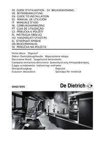 Notice DE DIETRICH DHD789X Exaustor de cozinha