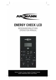 Notice ANSMANN ENERGY CHECK LCD Battery charger