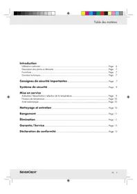 Notice SILVERCREST IAN 73872 Beheizbare Matratzenauflage