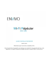 Notice Envivo ENV1266 Répéteur Wi-Fi