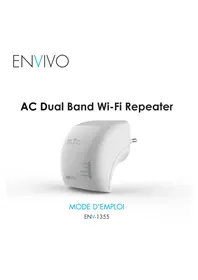 Notice Envivo ENV1355 Répéteur Wi-Fi