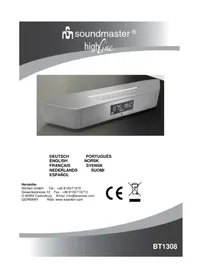 Notice Soundmaster BT1308SI Rádio