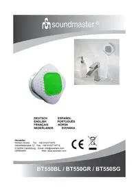 Notice Soundmaster BT550 Dockningsstation