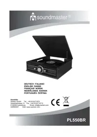Notice Soundmaster PL550BR Turntable