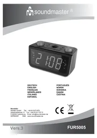 Notice Soundmaster FUR5005 Rádio