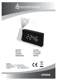 Notice Soundmaster UR8600 Rádio