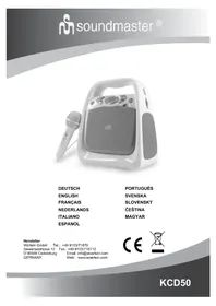 Notice Soundmaster KCD50 Cd-spelare/inspelare