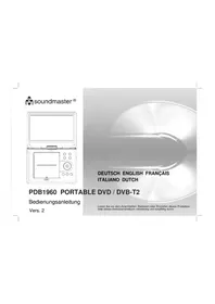 Notice Soundmaster PDB1960 Lecteur DVD portable