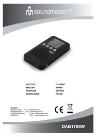 Notice Soundmaster DAB170SW Radio