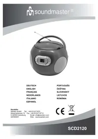 Notice Soundmaster SCD2120GR Player/înregistrator cd