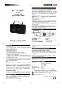 Notice MUSE M05 BL Radio
