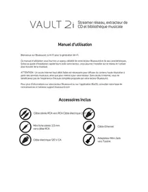 Notice Bluesound VAULT 2I Récepteur de musique