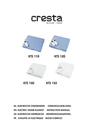 Notice Cresta KTS120 Couverture/coussin chauffant