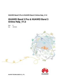 Notice HUAWEI BAND 3 PRO Montre de sport