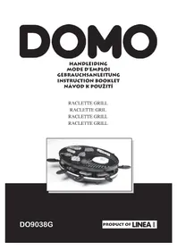 Notice DOMO DO9038G Appareil à fondue, raclette et wok