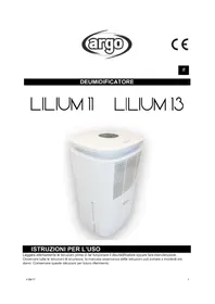 Notice ARGO LILIUM 13 Déshumidificateur