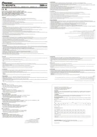 Notice PIONEER TSWX300TA Haut-parleur de voiture