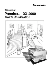 Notice PANASONIC PANAFAX DX2000 Télécopieur