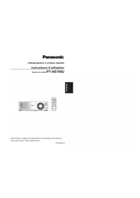 PANASONIC PTAE700U - Projecteur