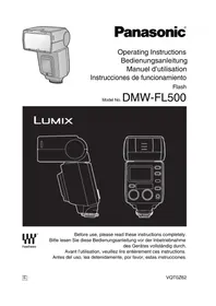Notice PANASONIC LUMIX DMWFL500 Kamera