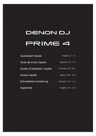 Notice DENON PRIME 4 DJ Equipment